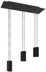 Creative-Cables 6 fényű függőlámpa 675 mm-es téglalap alakú XXL Rose-One-al, szövetkábellel és fém Tub-E14 lámpaernyővel (SPM6REVN103KSPOTME14OTSERM65)