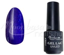 Moonbasanails 3step géllakk 4ml #218 Kék csillámos lila