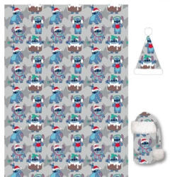  Disney Lilo és Stitch, A csillagkutya Grey karácsonyi flanel takaró és sapka szett (AYM076998)