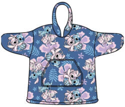  Disney Lilo és Stitch, A csillagkutya Hibiscus belebújós plüss polár takaró, poncsó 3-6 év (AYM077094)