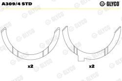 GLYCO Saiba distantier, arbore cotit GLYCO A309/4 STD (A309/4 STD)