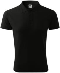 MALFINI Tricou polo bărbați Pique Polo - Neagră | 5XL (2030120)