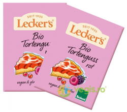 Lecker's Glazura de Gelatina Rosie fara Gluten Ecologica/Bio 2x10g