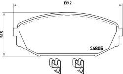 BREMBO fékbetétkészlet, tárcsafék BREMBO P 28 049 (P 28 049)