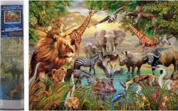 NORIMPEX - Puzzle Safari cu pictură cu diamant lângă râu 30x40cm - 1 - 39 piese