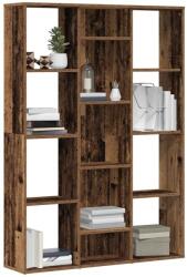 vidaXL Разделител за стая/библиотека, старо дърво, 100x24x140 см, ПДЧ (855842)