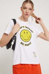 Desigual t-shirt női, fehér - fehér S