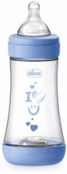 Chicco Шише Chicco - Perfect 5, за момче, 240 ml (N0261)