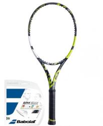 Babolat Pure Aero+ + ajándék húr - Szürke, Fehér, Sárga