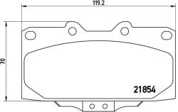 BREMBO set placute frana, frana disc BREMBO P 56 034 - automobilus