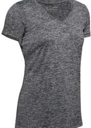 Under Armour Women's Tech Twist V-Neck - black/metallic silver - Szürke