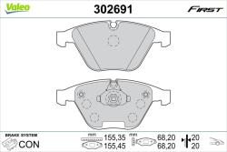 VALEO set placute frana, frana disc VALEO 302691