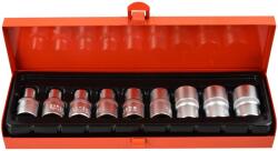 GEKO E-Torx dugókulcs készlet, E10-E24, 1/2"-es négyzet meghajtás, 9db-os (G10167)