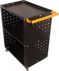 Lincos Műhelykocsi 58x40cm polcokkal, perforált oldalfallal (TC301R)
