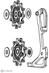 SRAM szíjtárcsák és vezető a váltóhoz GX 1x11 / Force1 / RIVAL1 TYPE 2.1 (hosszú vezető)