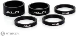 XLC AS-A02 szár alátét készlet, ⌀-25, 4 mm, 5 db, fekete
