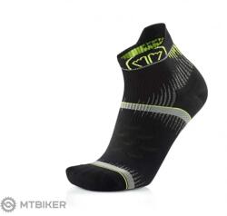 Sidas Run Ultra zokni, fekete/sárga (XS (EU 35-36))