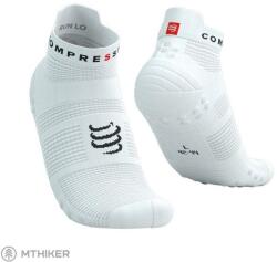 Compressport Pro Racing V4.0 Run Low zokni, fehér/fekete (T3 (EU 42 - 44))