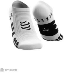 Compressport No Show zokni, fehér/fekete (T3 (EU 42 - 44))