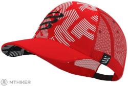 Compressport Trucker sapka, piros/fehér