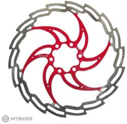 XLC BR-X02 féktárcsa ezüst/piros (160 mm)