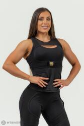 NEBBIA INTENSE Ultra női kompressziós felső, fekete/arany (M)