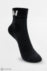 NEBBIA HI-TECH N-mintás legénységi zokni, fekete (39-42)