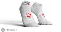 Compressport Pro Racing V3.0 Run Low zokni, fehér (T4 (EU 45 - 48))