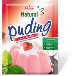 Haas Natural szamóca ízű puding 40g
