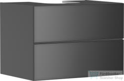 Hansgrohe XEVOLOS E 78x55 cm-es 2 fiókos fali szekrény pult nélkül, matt/metál palaszürke 54189770 (54189770)