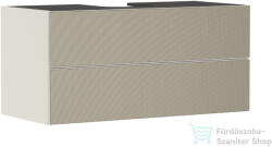 Hansgrohe XEVOLOS E 118x55 cm-es 2 fiókos fali szekrény pult nélkül, matt homok/texturált bronz 54194390 (54194390)