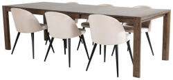  Étkezőgarnitúra Dallas 2052 (Bézs + Fekete)