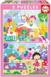 Educa Puzzle Fantasy Friends Educa 2x48 darabos 4 évtől (19993)