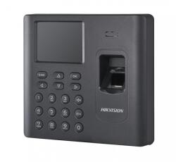 Hikvision DS-K1A802AMF-B Munkaidő terminál, ujjnyomat- és Mifare hitelesítéssel, billentyűzettel; RJ45; akkumulátorral (DS-K1A802AMF-B)