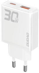 Dudao A30EU GaN hálózati töltő USB / USB-C 30W, fehér
