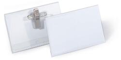 DURABLE Névkitűző, csíptetővel és tűvel, 54×90 mm, DURABLE (DB810119)