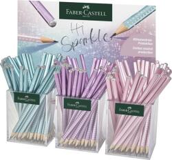 Faber-Castell Grafitceruza display, B, háromszögletű, FABER-CASTELL „Sparkle, metál színek (TFC118253)