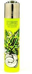  Clipper Cartoon Leaves öngyújtó (lime) (CL3A1614H-yell)