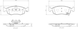 BREMBO set placute frana, frana disc BREMBO PRIME LINE P 11 031 (P 11 031)