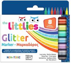  Markere cu vopsea cu glitter The Littlies, 8 culori (DI646529)