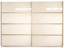 Spectral Mobila Gold Dulap 2800 Crem cu usi MDF Lucios + 1 Comoda Garderoba