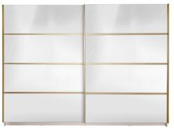 Spectral Mobila Gold Dulap 2800 Crem cu usi cu oglinda + 1 Comoda Garderoba