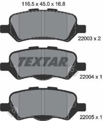 TEXTAR fékbetétkészlet, tárcsafék TEXTAR 2200301 (2200301)