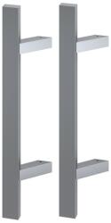 Medos Maner spatial pe ambele parti, Medos, material inox, rectangular, L 800 mm, la 45 de grade, cu accesorii de prindere