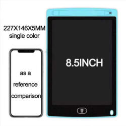  Digitális rajztábla gyerekeknek - 8.5" LCD [Szín: világoskék] (DDRKID85-LB)
