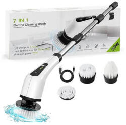 7 in 1 forgófejes tisztító kefe /akkumlátor, 25W/ [Típus: 3 fej] (VTR-04087)