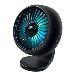 Mini autós ventilátor LED fénnyel (FE045)