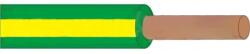 Vezeték H07V-U 1 x 1, 5 mm MCu zöld/sárga 100 m