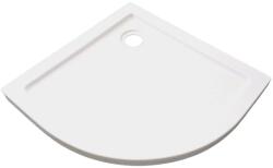 Sanotechnik Zeus 90 íves akril zuhanytálca kőhatású felülettel fehér 90 cm x 90 cm x 4 cm