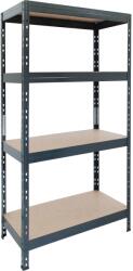  Rivet S nagy teherbírású fém polcállvány antracit 180 cm x 75 cm x 35 cm (TR18C400KHBBD8TOB0)